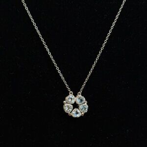 😍"Put a Ring On IT Event" Sky Blue Topaz Heart Shape Openable Necklace